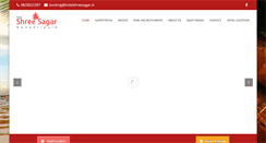 Desktop Screenshot of hotelshreesagar.in